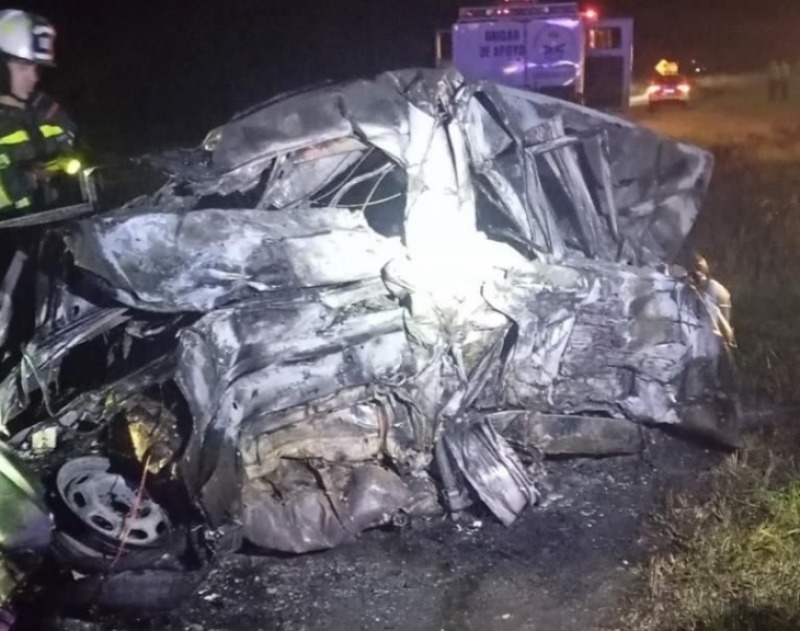 Accidente en Ruta 3: ocupantes del auto incendiado eran de Olavarr�a